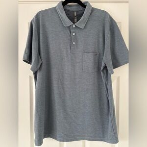 Vuori Men's Gray Polo Shirt size XL